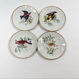 Four Audubon Hutschenreuther dessert plates